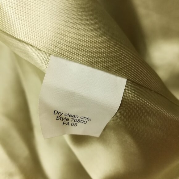 Vintage 2005 J Crew Topcoat Overcoat Wool Green Long Womens Size 4 - Picture 6 of 14